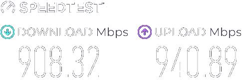 Test de débit : 908 Mbit/s en téléchargement et 940 Mbit/s en envoi