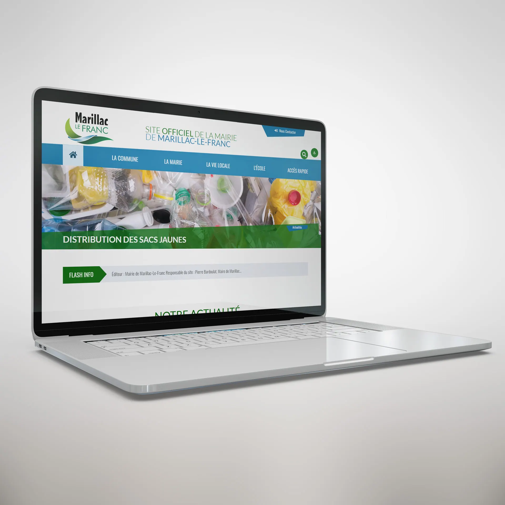 Réalisation du site internet