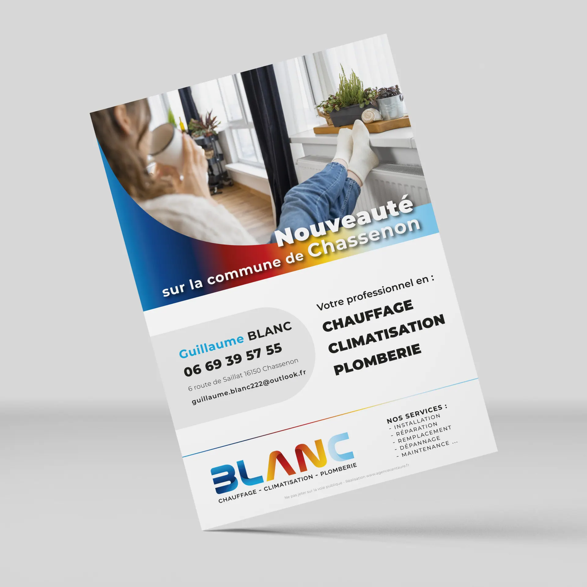 Flyer blanc