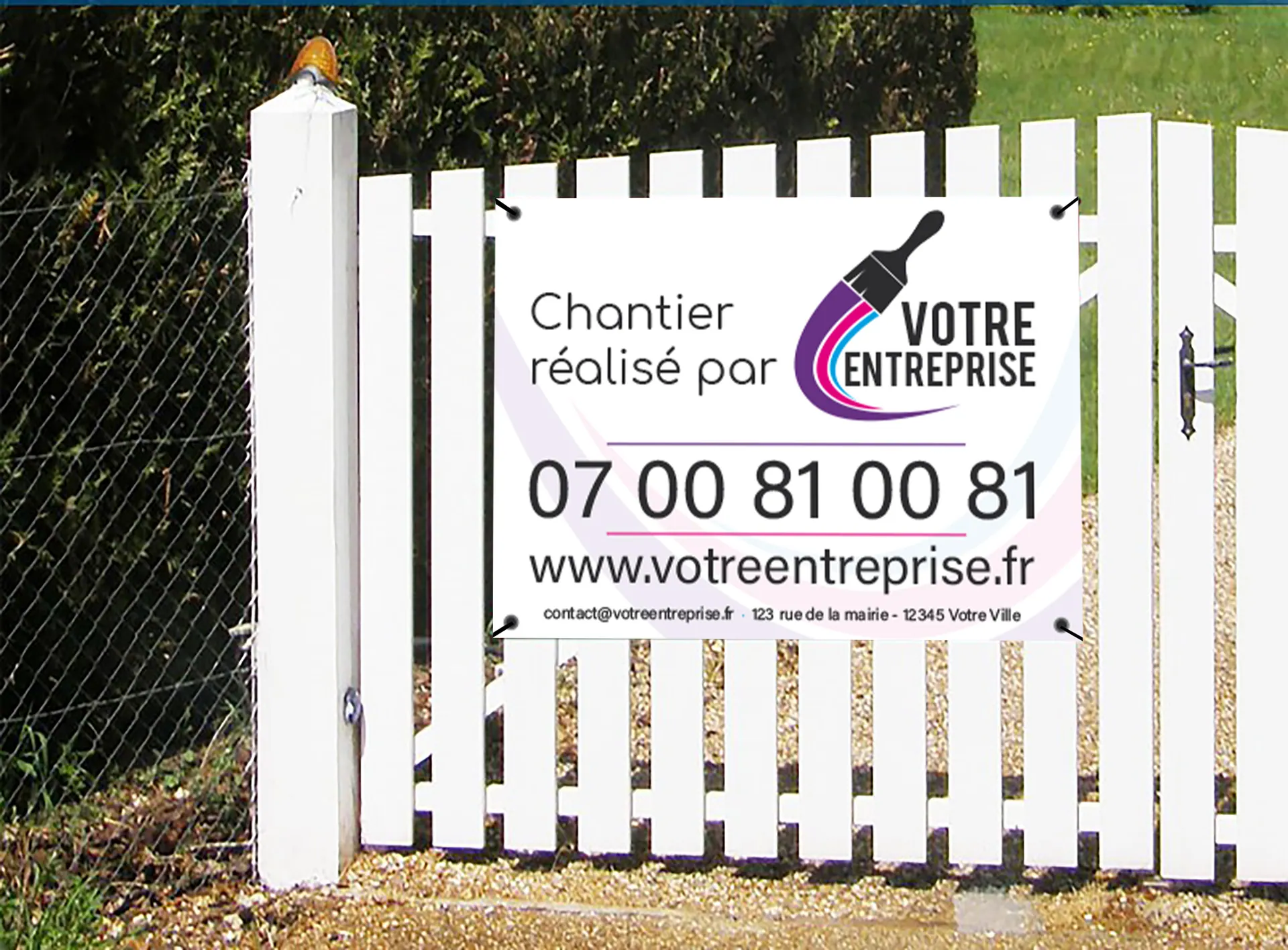 Panneaux de chantier
