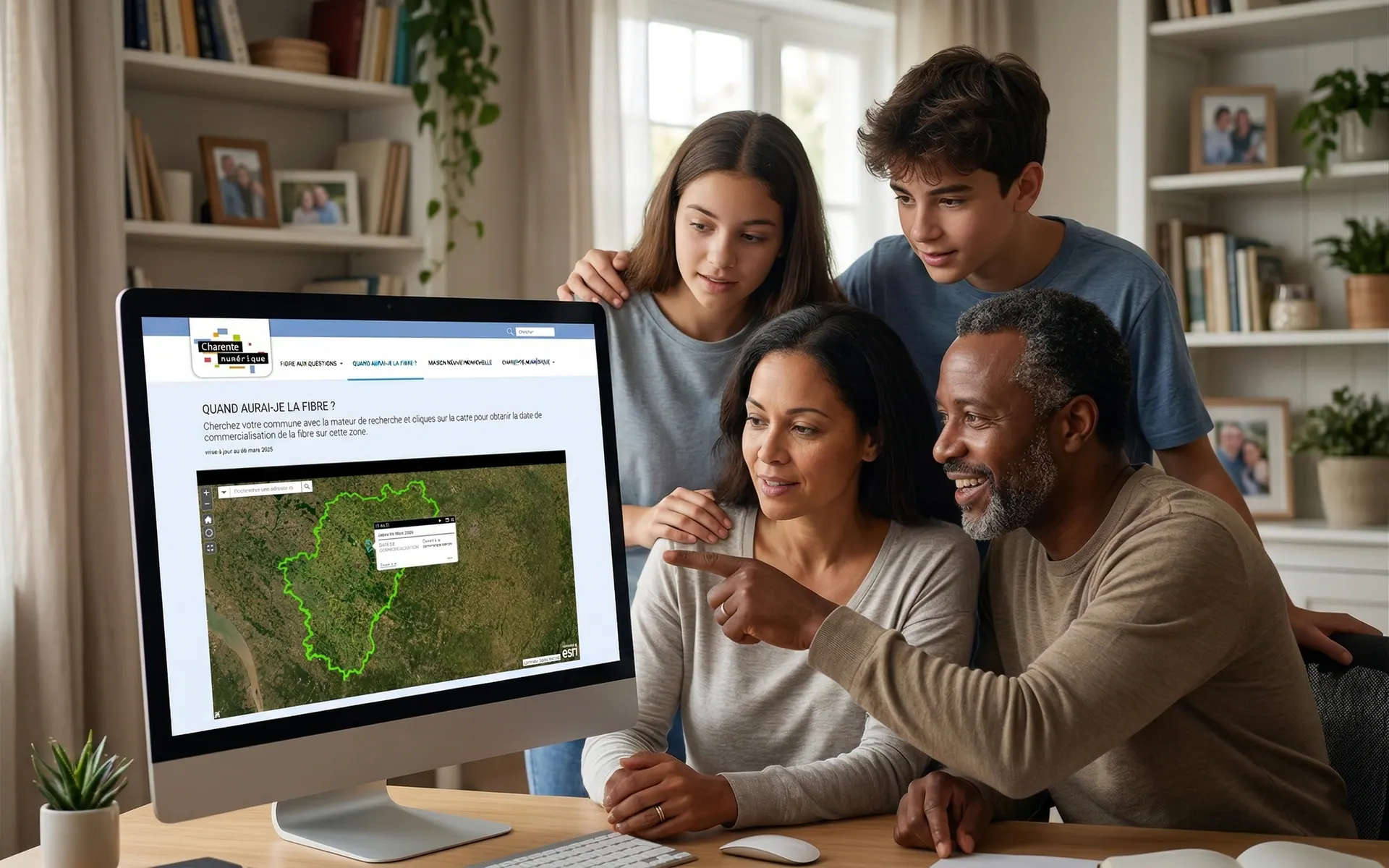 Carte interactive Charente Numérique
