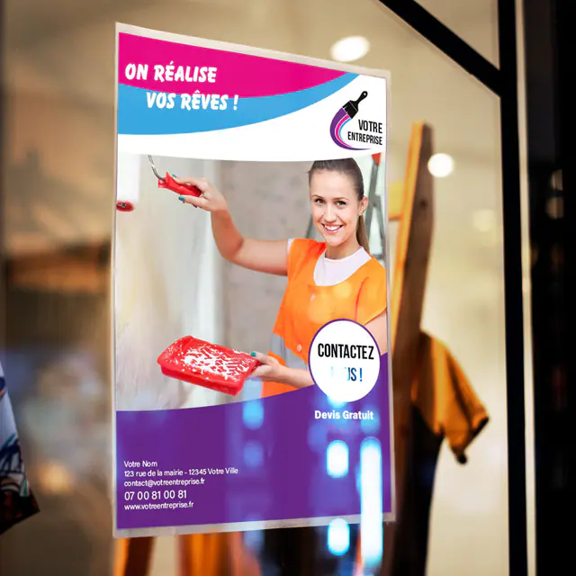 Affiches A4 : exemple de réalisation