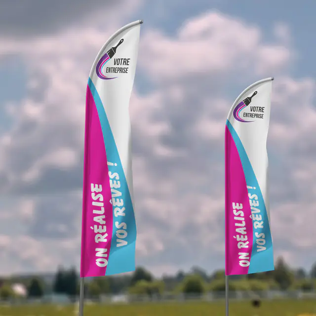 Drapeau voile : exemple de réalisation