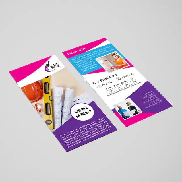 Flyers : exemple de réalisation