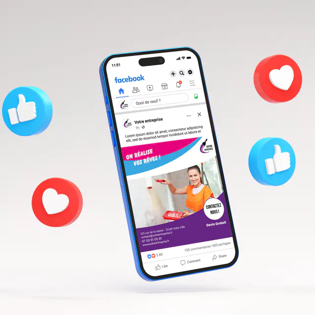 Réseaux sociaux : exemple de réalisation