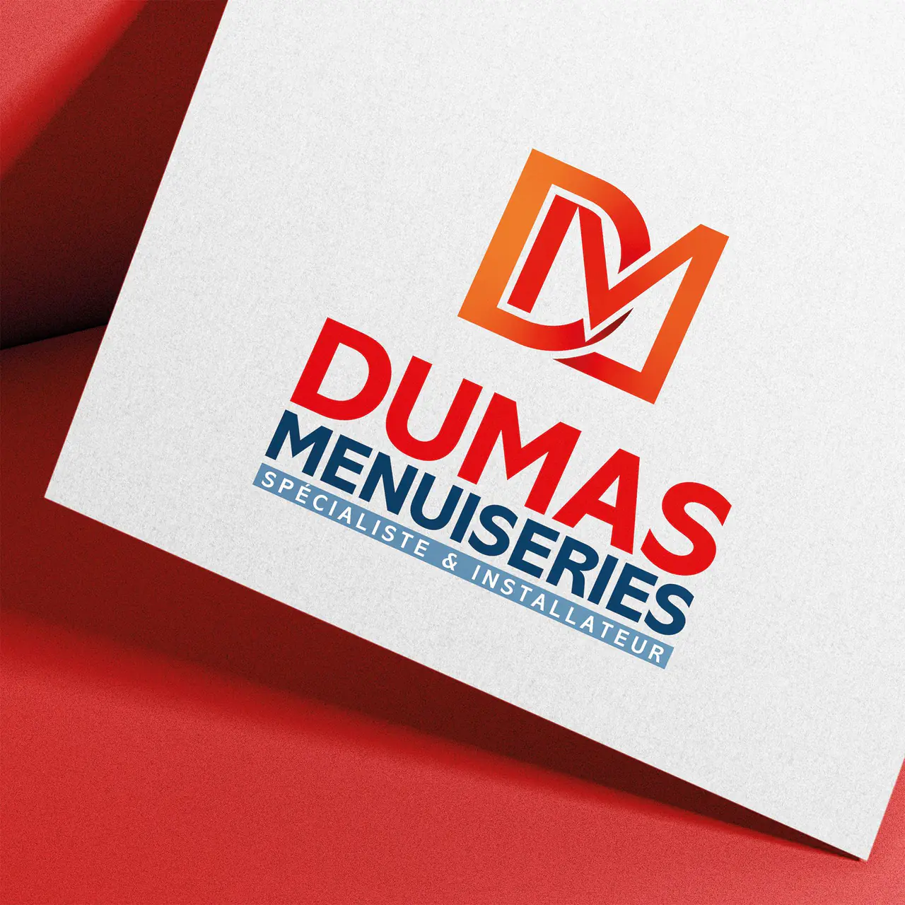 Dumas Menuiseries : logo réalisé par l’agence Centaure