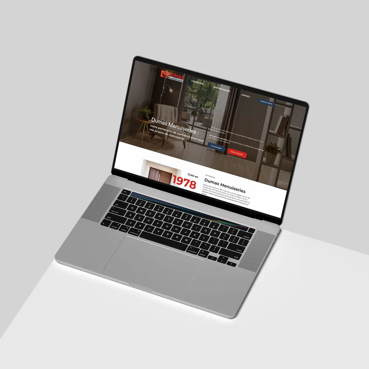 Dumas Menuiseries : site internet réalisé par l’agence Centaure