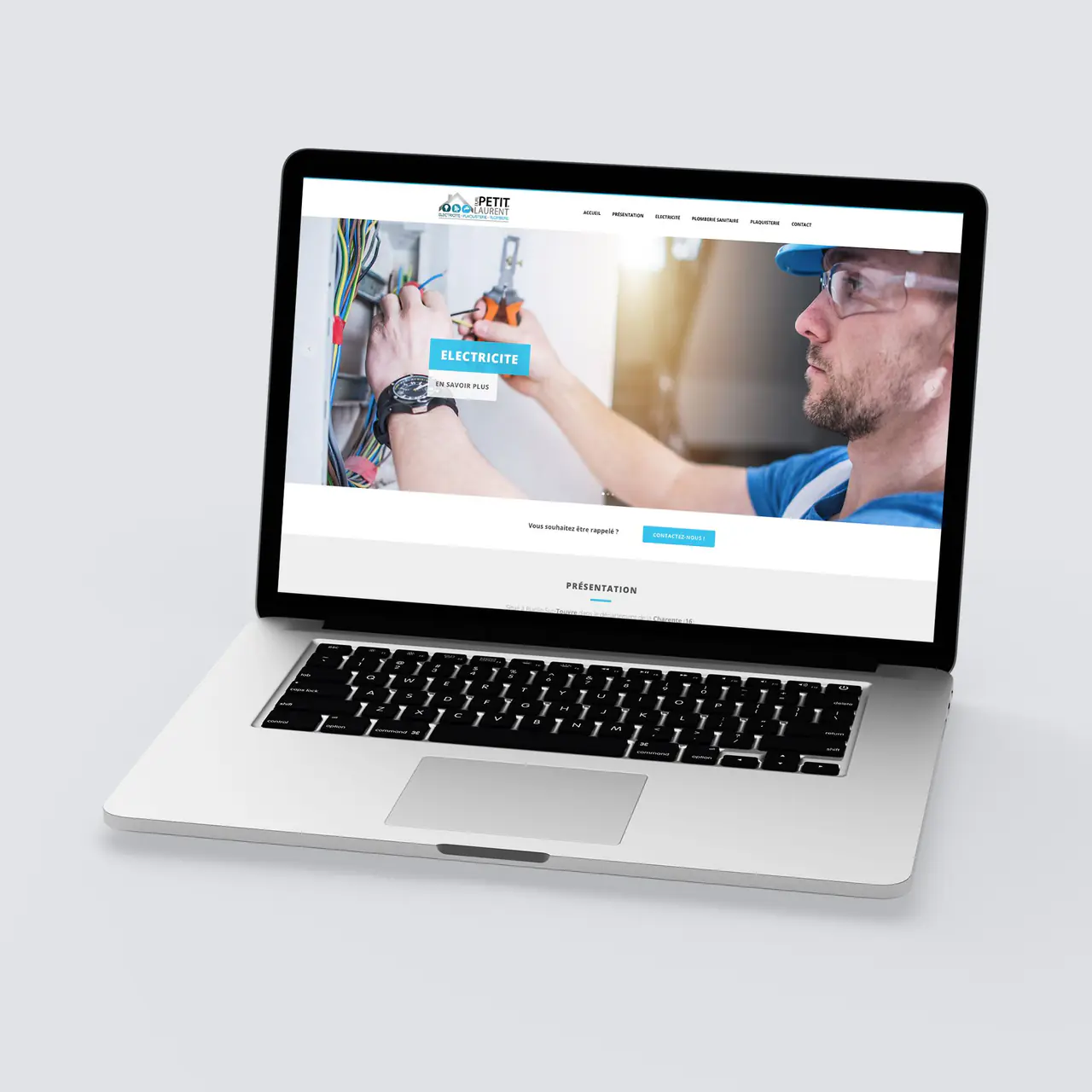 Ets Petit Laurent : site internet réalisé par l’agence Centaure