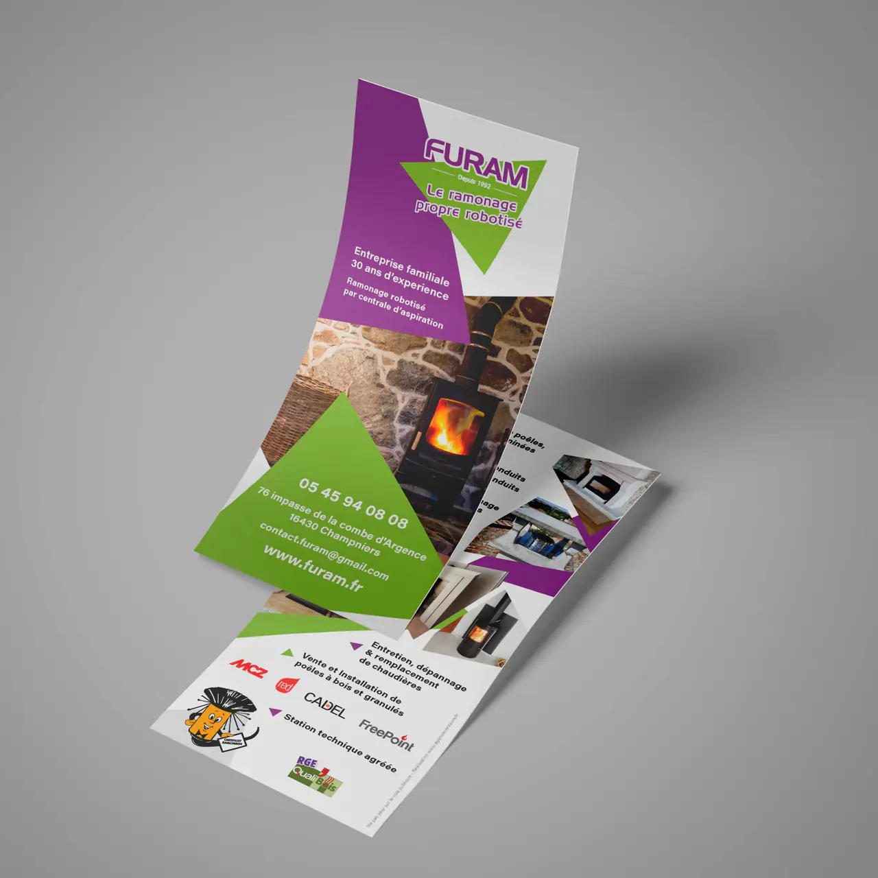 Furam : flyer réalisé par l’agence Centaure